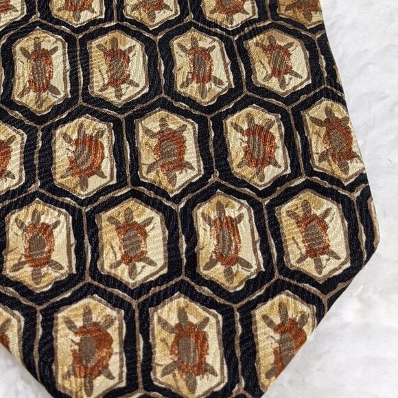 Vintage Men's 100% Silk Tie Abstract Print - By KASPER - Picture 11 of 15